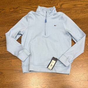 Vineyard Vines Light Blue Kids Quarter-Zip Pullover